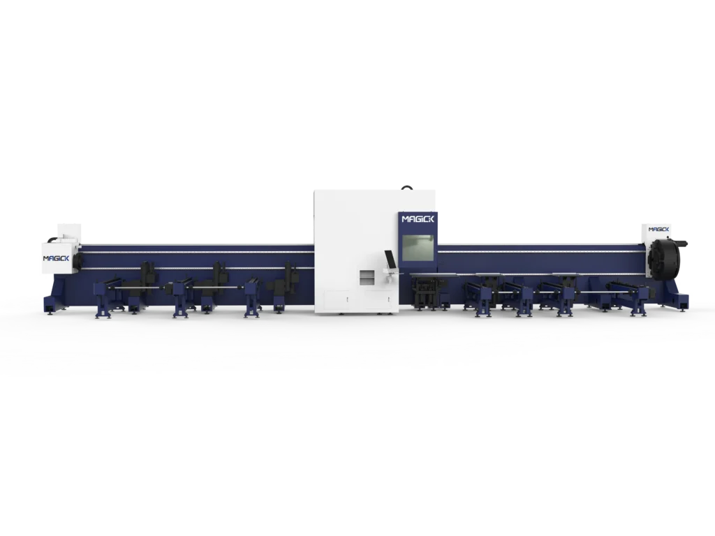MK-T3C three-chuck heavy-duty laser tube cutting machine for large diameter pipes