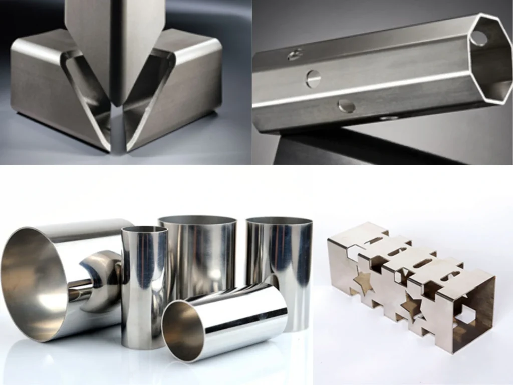 Burr-free finish on a 3mm carbon steel square tube, cut by the MK-6012T2C.