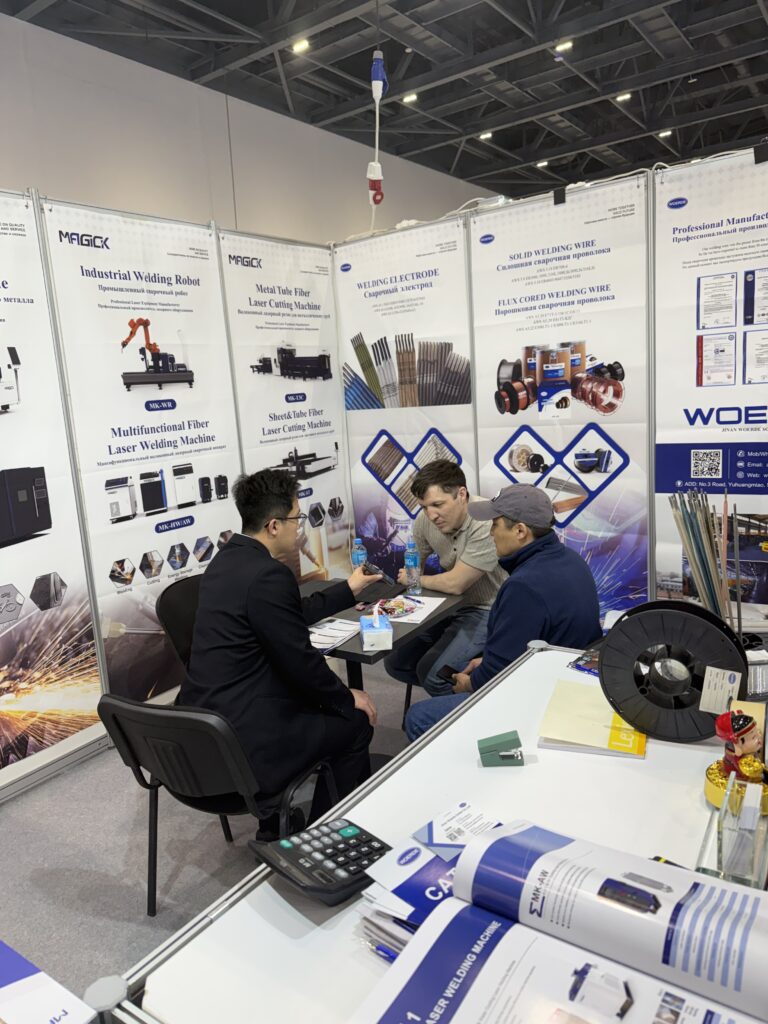 MAGICK sales director negotiating exclusive laser equipment dealership terms with international partners